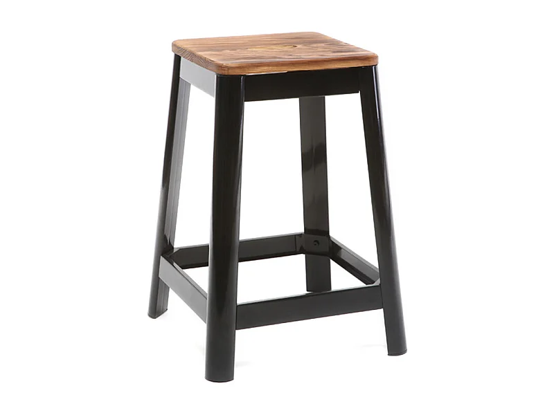 Sgabello da bar design nero H65cm NICK