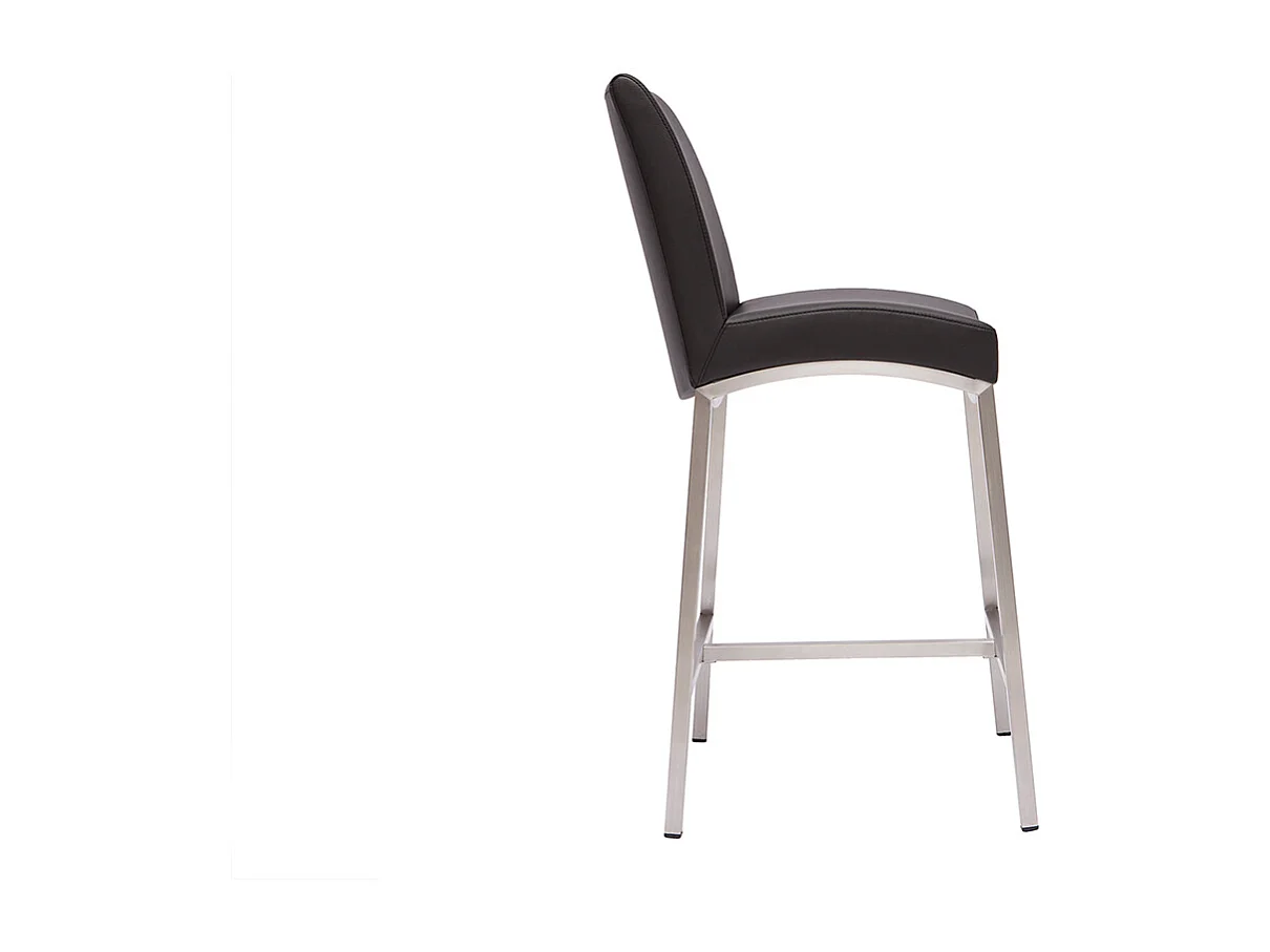 Tabourets de bar design noirs H70 cm (lot de 2) OLLY