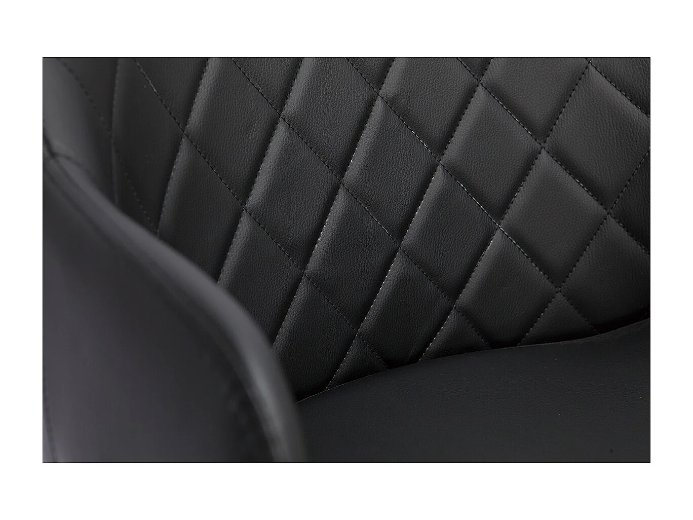 Tabouret de bar design pivotant 360° noir et bois foncé H65 cm LUCIEN