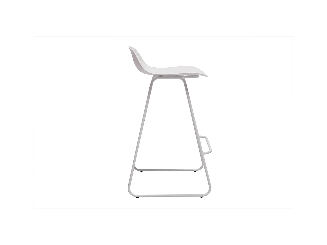 Design-Barhocker weiß H65 cm (2er-Satz) ELLA