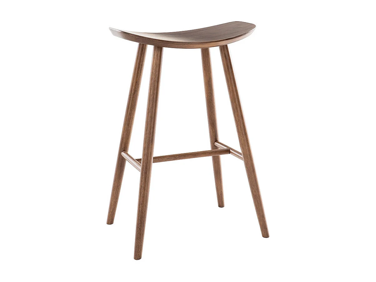Design-Barhocker Nussbaum 72 cm DEMORY