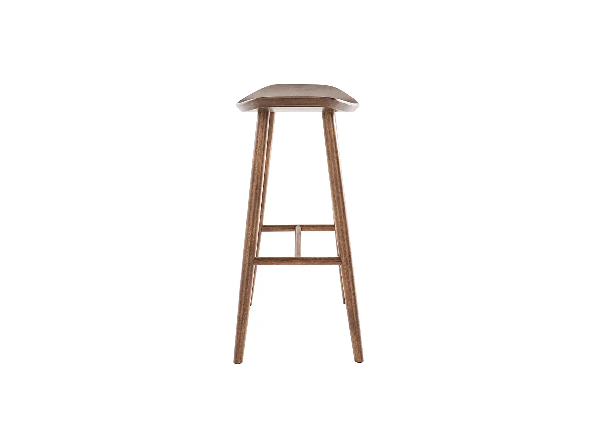Taburete de bar moderno nogal 72cm DEMORY