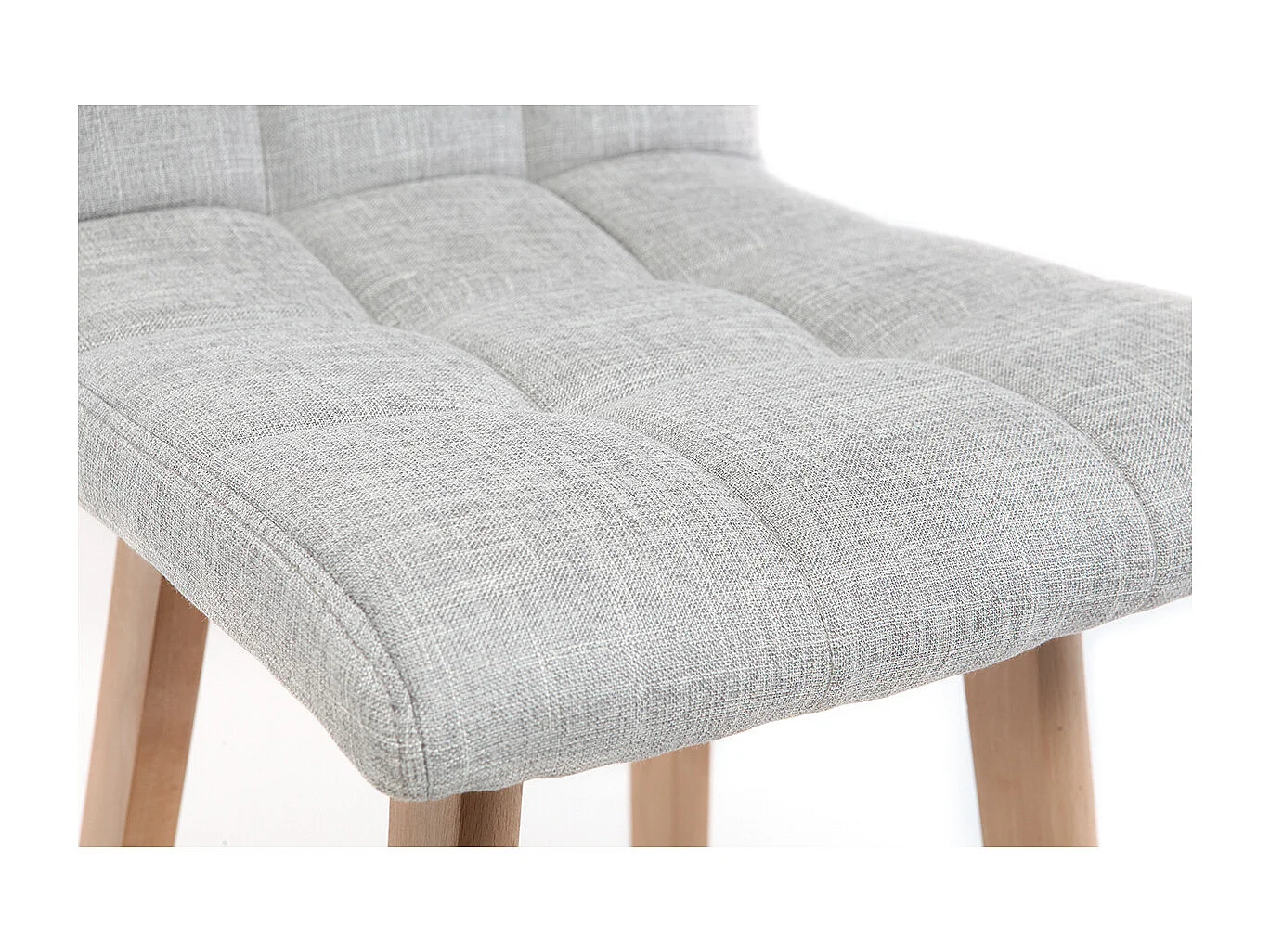 Sgabello da bar legno e grigio perla 65cm set di 2 KLARIS