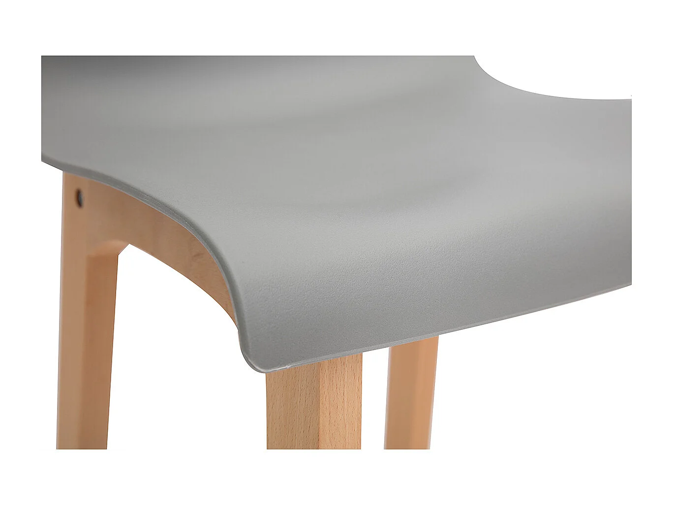 Design-Barhocker Holz und Hellgrau 65 cm 2 Stck. NEW SURF