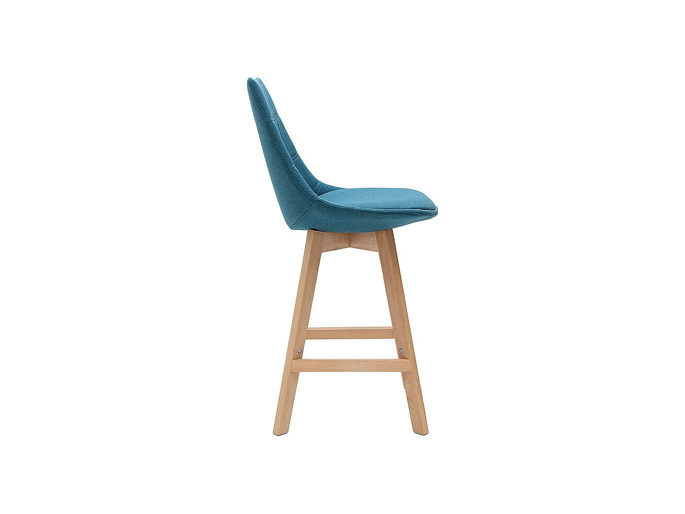 Tabourets de bar scandinaves bleu canard 65 cm (lot de 2) MATILDE