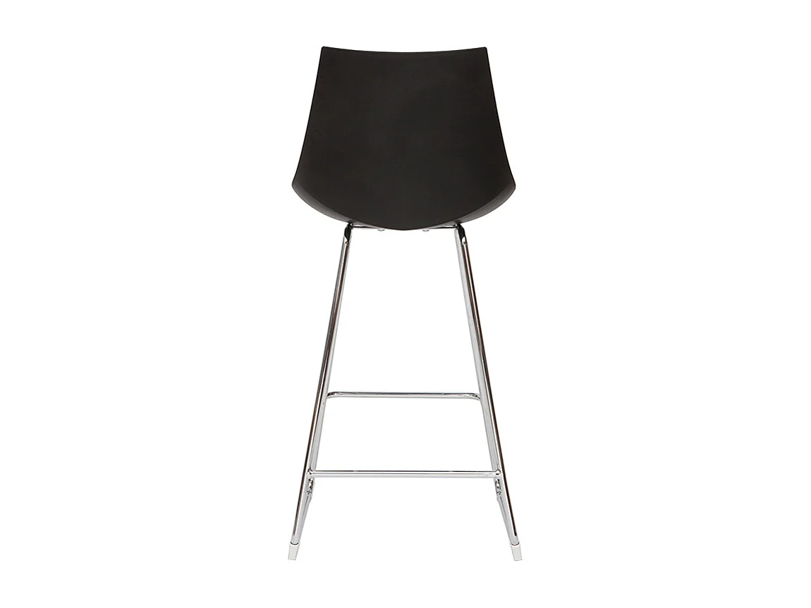 Tabourets de bar design noirs 65 cm (lot de 2) JUNE