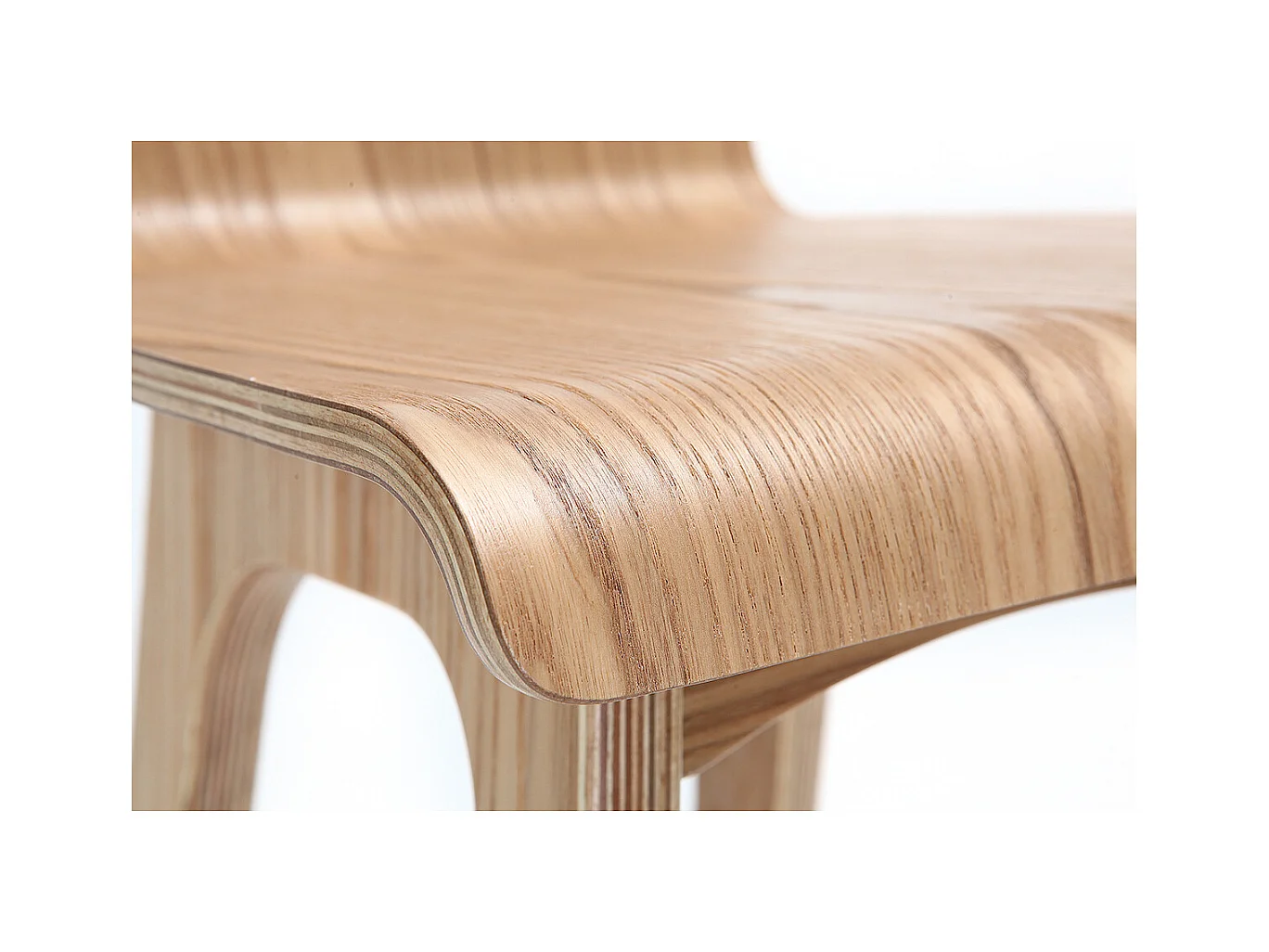 Set de 2 taburetes de cocina nórdicos madera clara 65 cm BALTIK