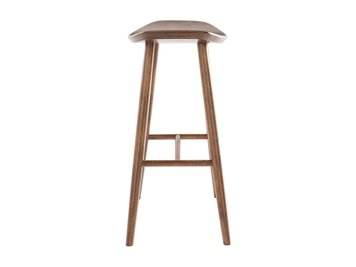 Design-Barhocker Walnuss H72 cm (2er-Set) DEMORY