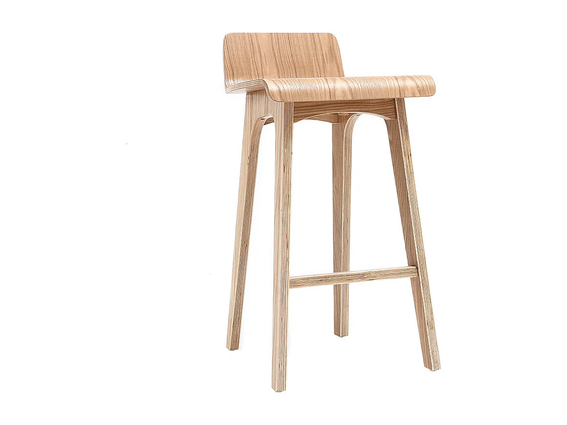 Sgabello / Sedia da bar scandinavo 65cm frassino BALTIK