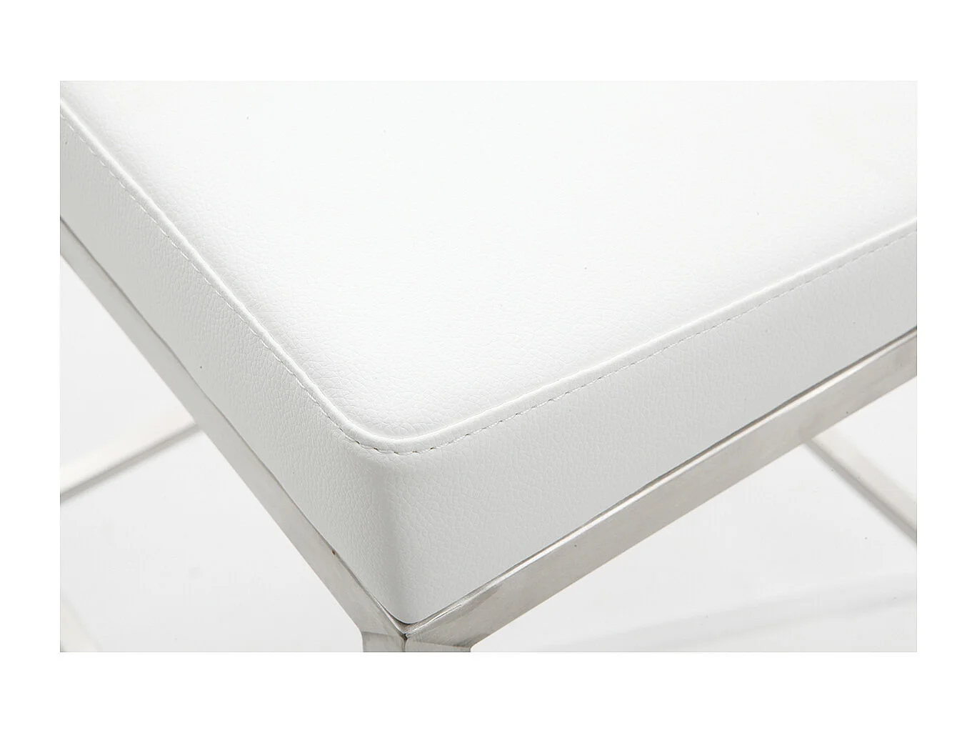 Design-Hocker 66 cm Weiß 2er-Set EPSILON