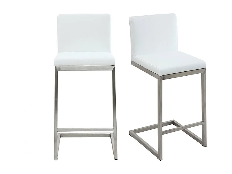 Sgabello cucina design contemporaneo con piedi di metallo (set di 2) STELLAR