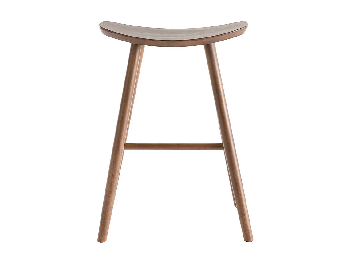 Barhocker walnussfarben H65 cm (2er-Set) DEMORY