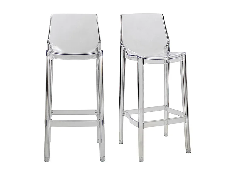 Sgabelli da bar design trasparenti set di 2 YLAK