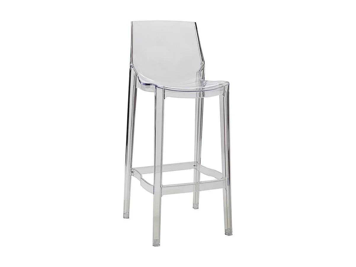 Taburete de bar diseño transparente lote de 2 YLAK