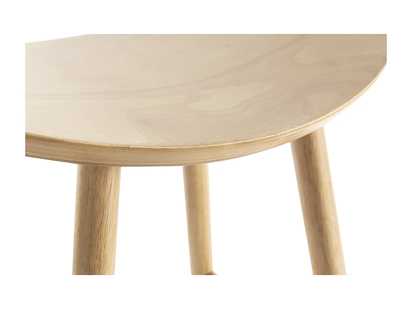 Set de 2 taburetes de cocina de madera clara 65 cm DEMORY