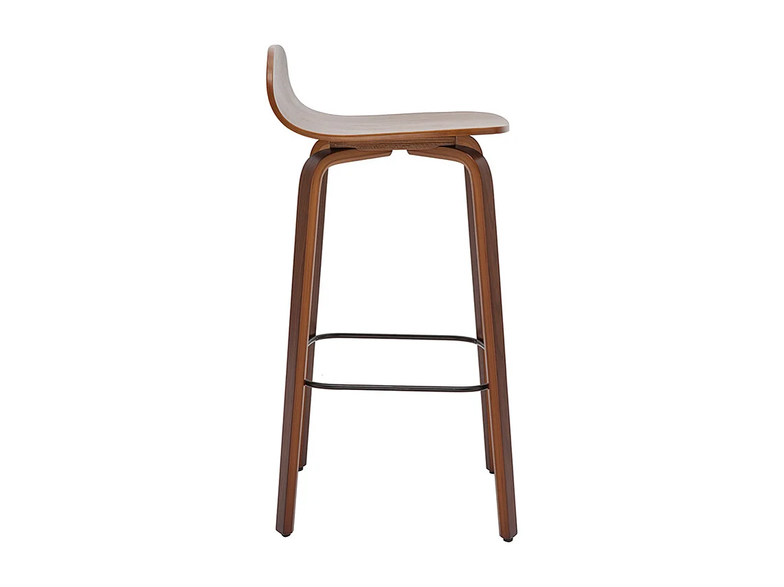 Set de 2 taburetes de cocina vintage de nogal 68 cm OBRA