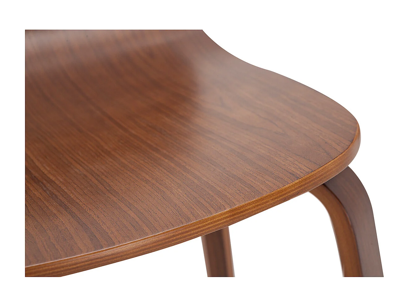 Set de 2 taburetes de cocina vintage de nogal 68 cm OBRA