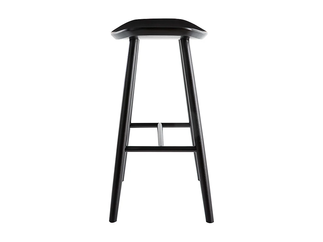 Set de 2 taburetes de cocina negros 65 cm DEMORY