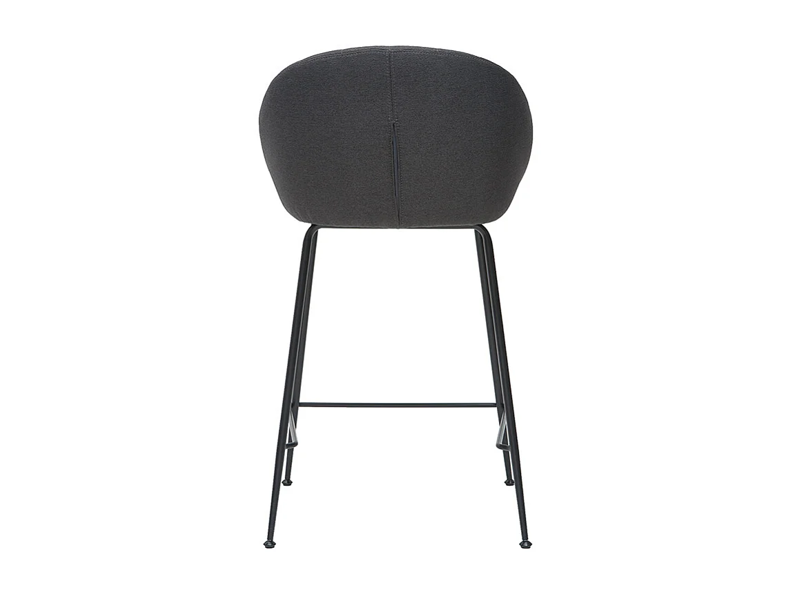 Taburetes de bar tejido gris oscuro 65 cm (lote de 2) SHERU