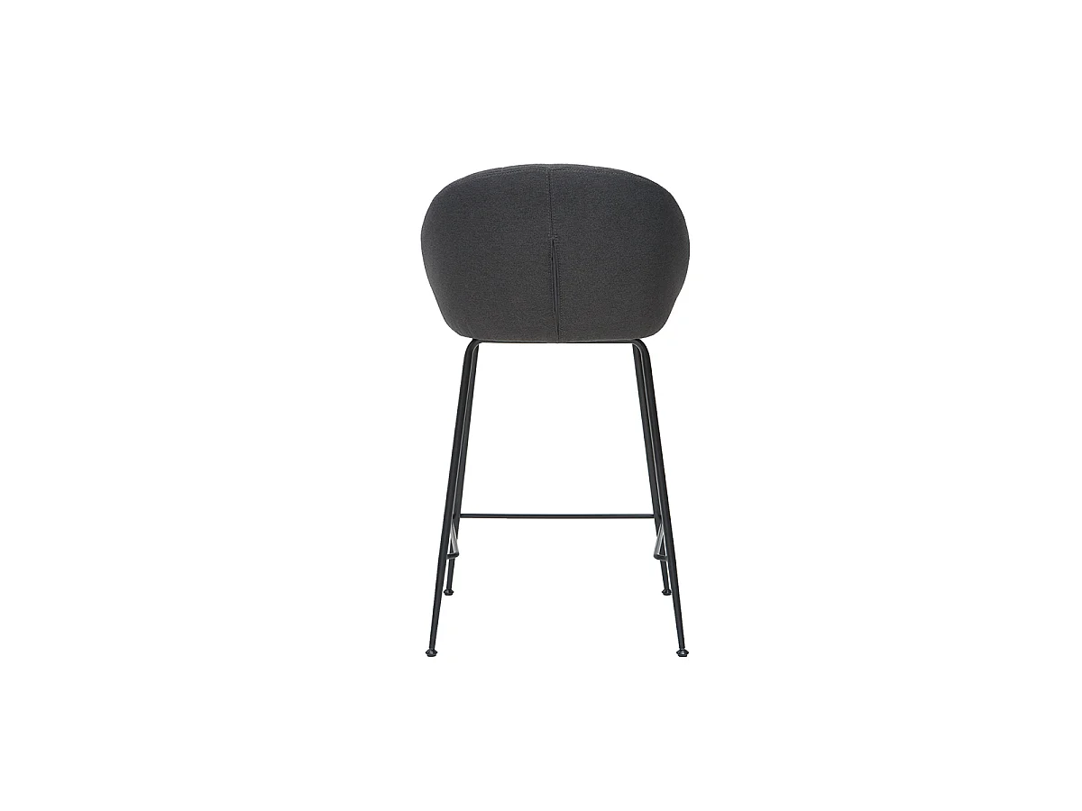Taburetes de bar tejido gris oscuro 65 cm (lote de 2) SHERU