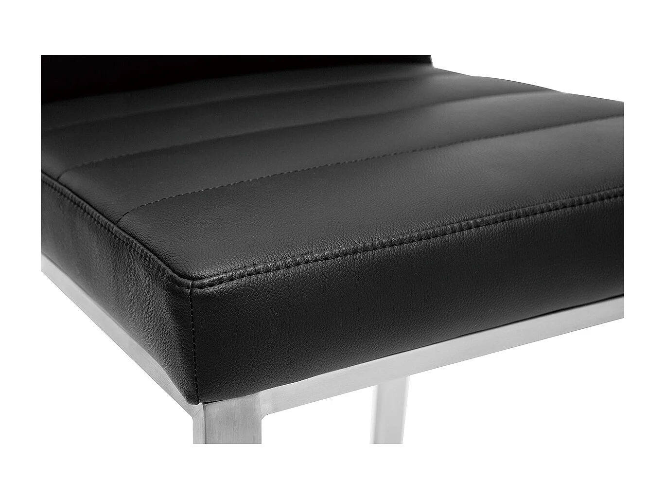 Set di 2 sgabelli da bar PU nero 66 cm TOMY