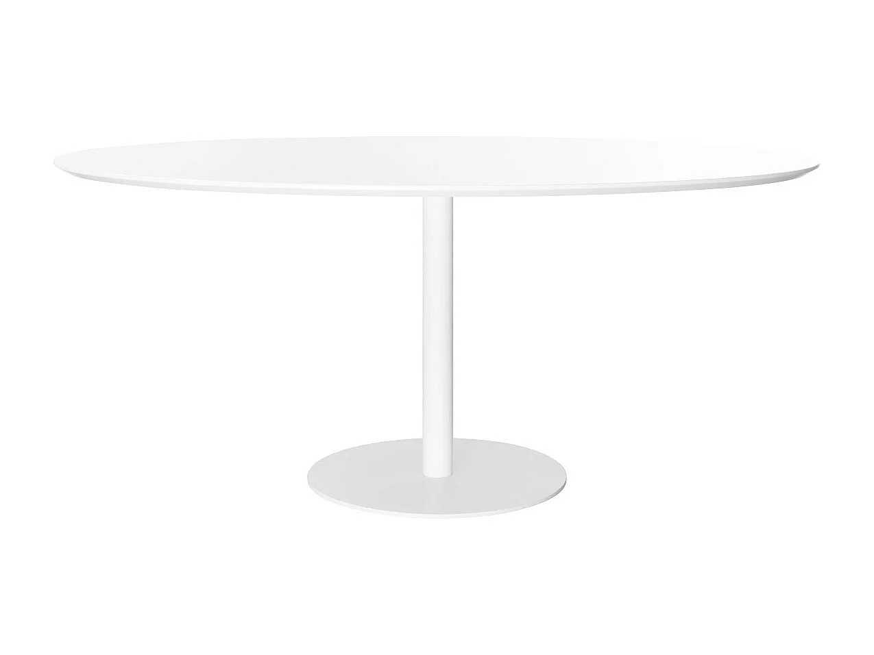 Table à manger design blanche ovale L170 cm HALIA