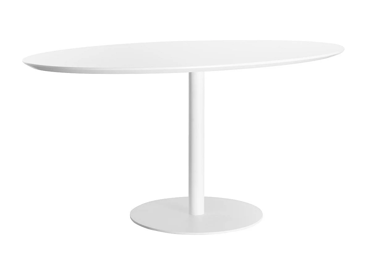 Table à manger design blanche ovale L170 cm HALIA