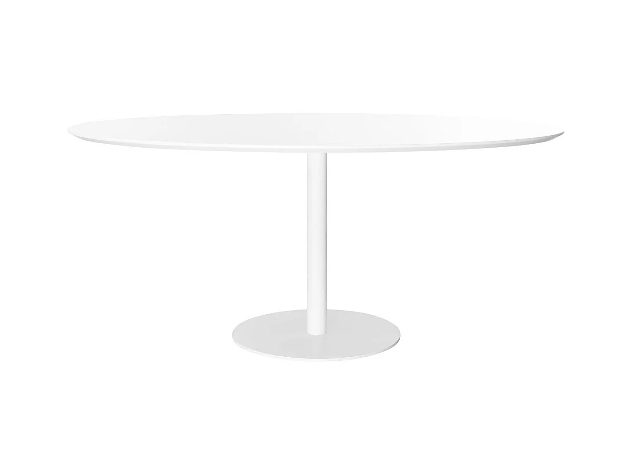 Table à manger design blanche ovale L170 cm HALIA