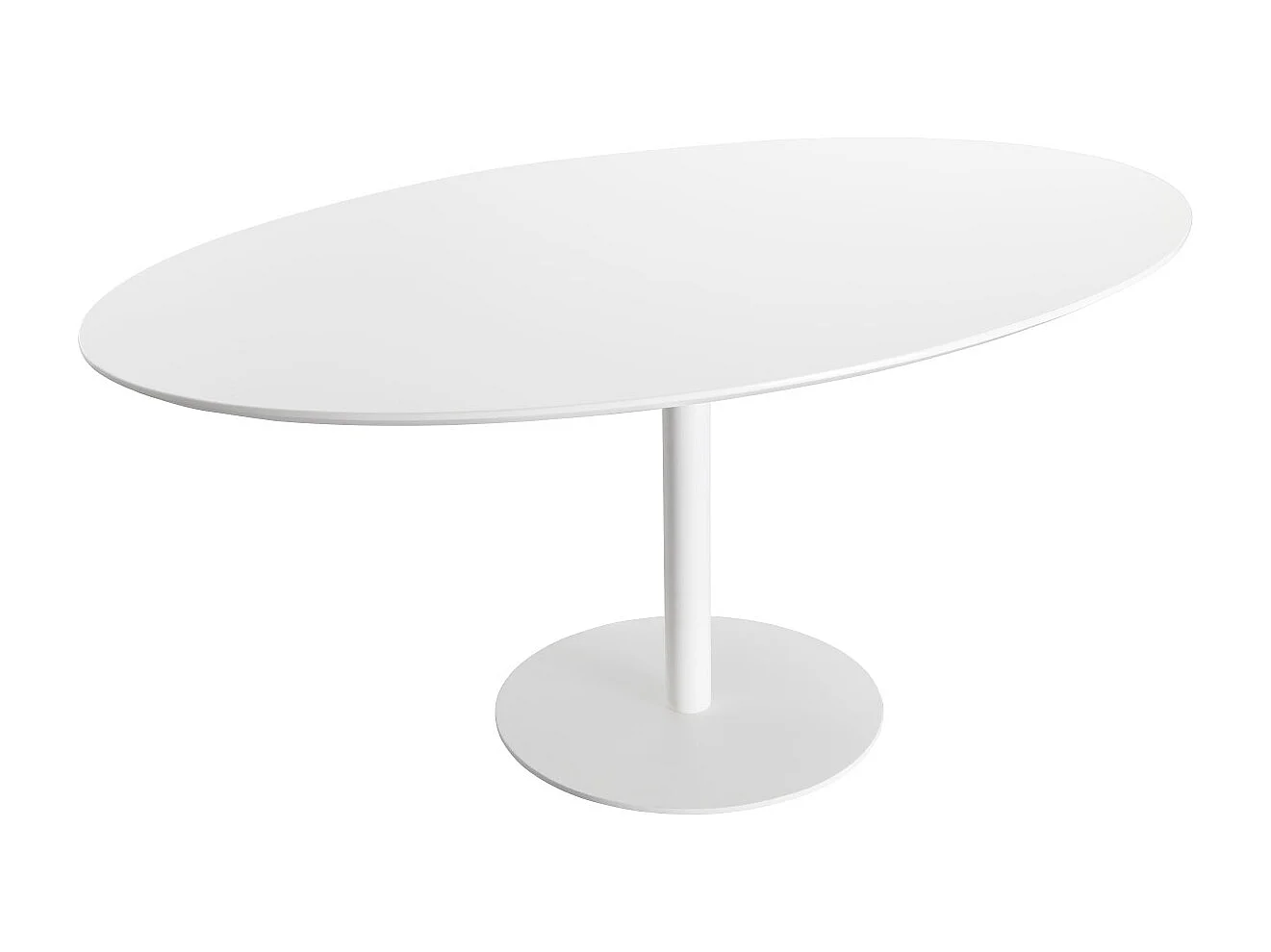Table à manger design blanche ovale L170 cm HALIA
