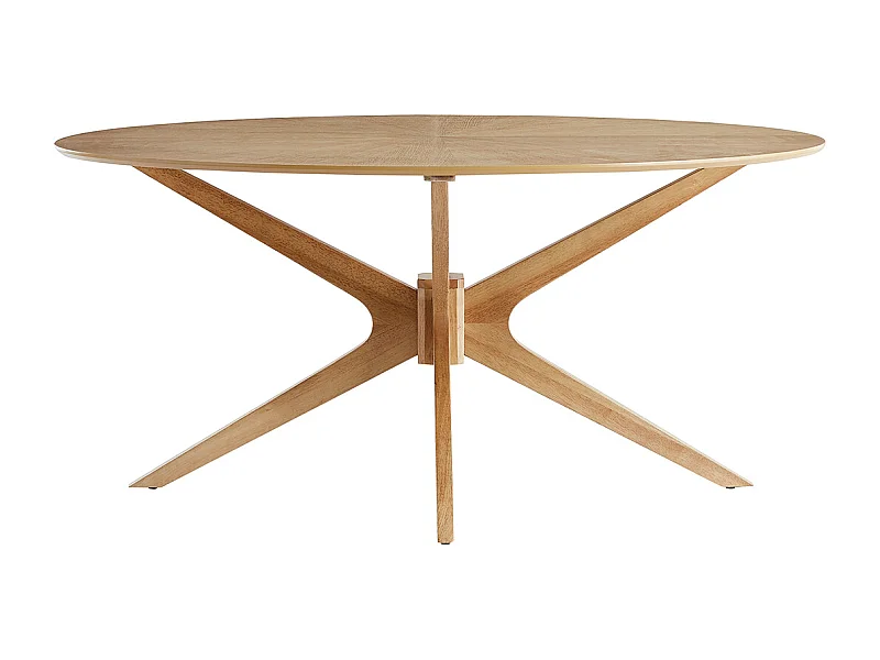 Ovaler Design-Esstisch aus Eiche L160 cm DIELLI