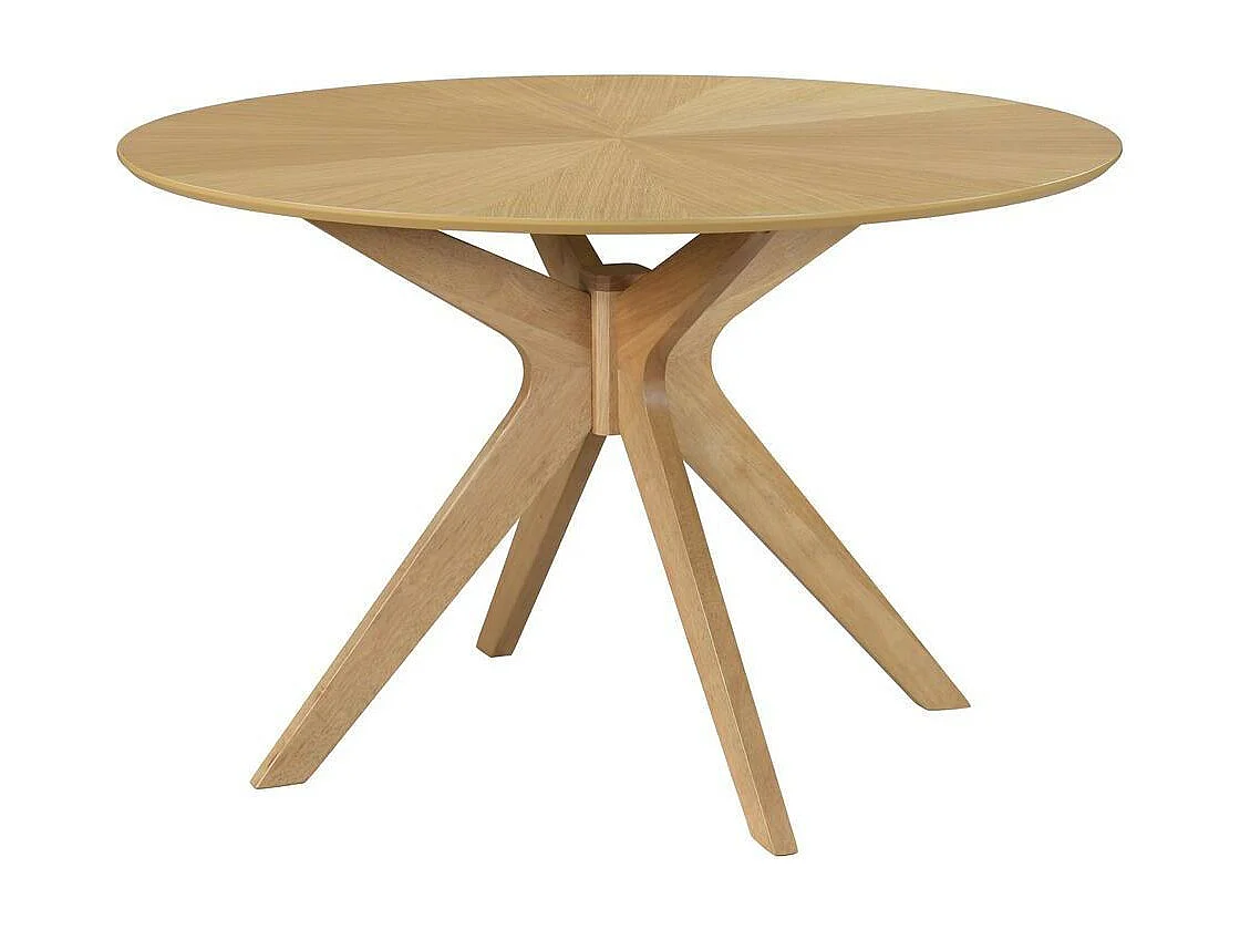 Mesa de comedor ovalada de diseño en roble 160 cm DIELLI