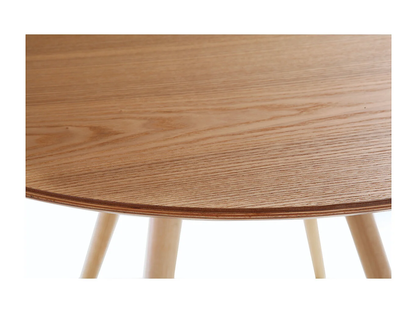 Tavolo da pranzo design rotondo frassino D90 ARTIK