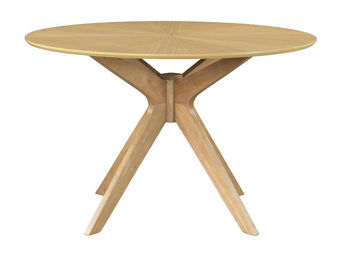 Runder Design-Esstisch aus Eiche D120 cm DIELLI