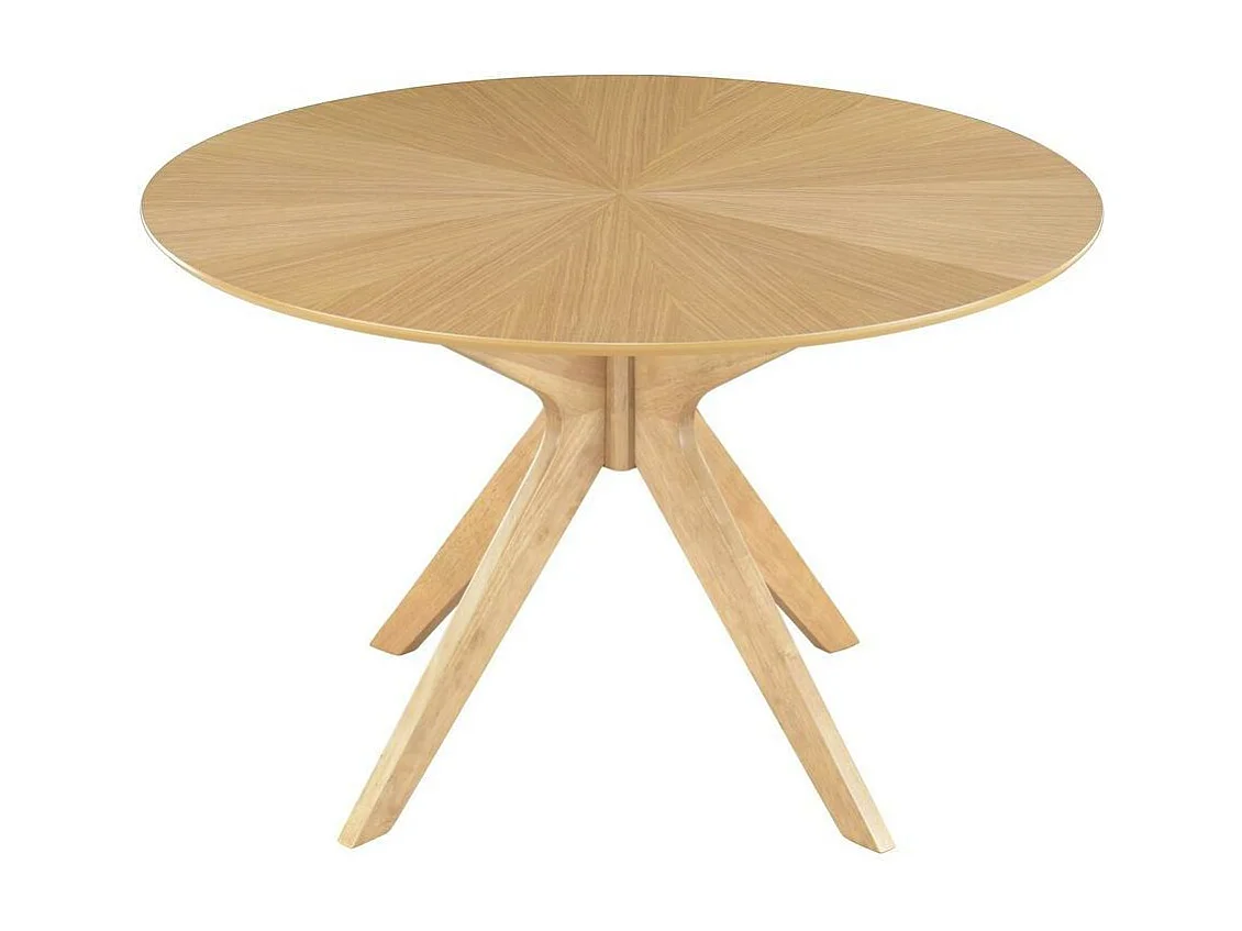 Runder Design-Esstisch aus Eiche D120 cm DIELLI