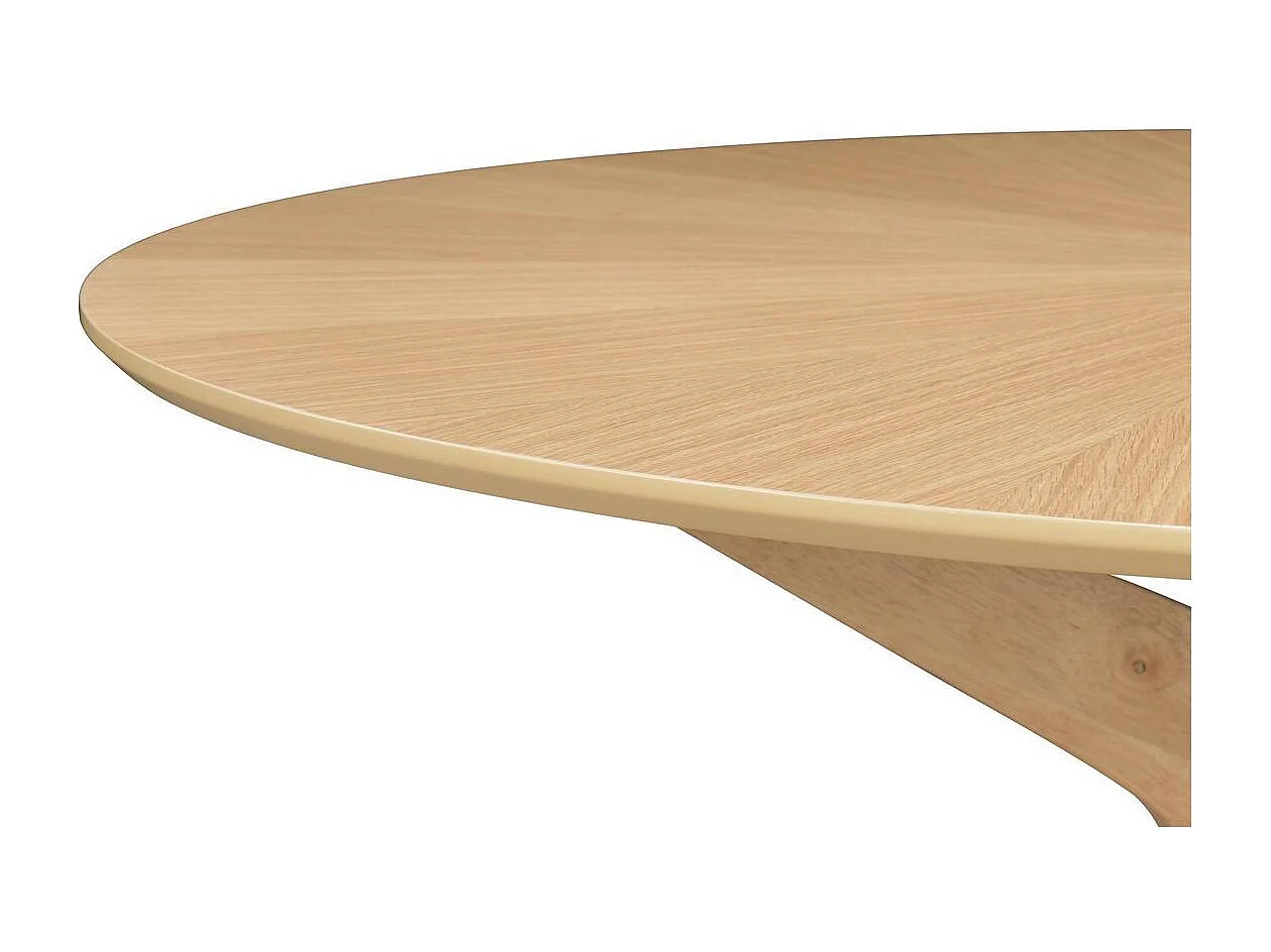 Table à manger design ronde chêne D120 cm DIELLI