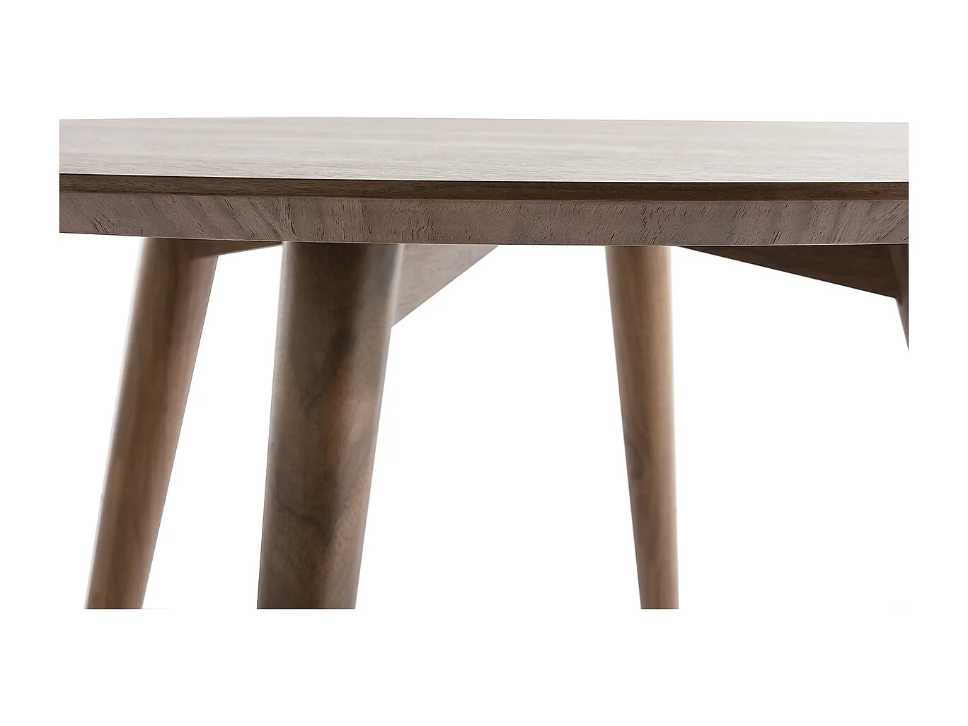 Design-Esstisch rund Nussbaum D120 LIVIA