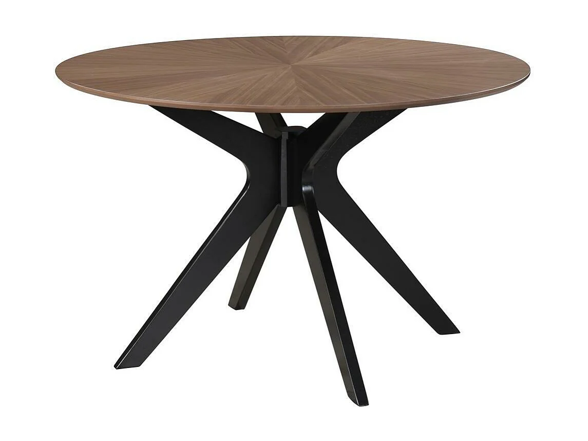 Ovaler Design-Esstisch mit Walnussfurnier L160 cm DIELLI