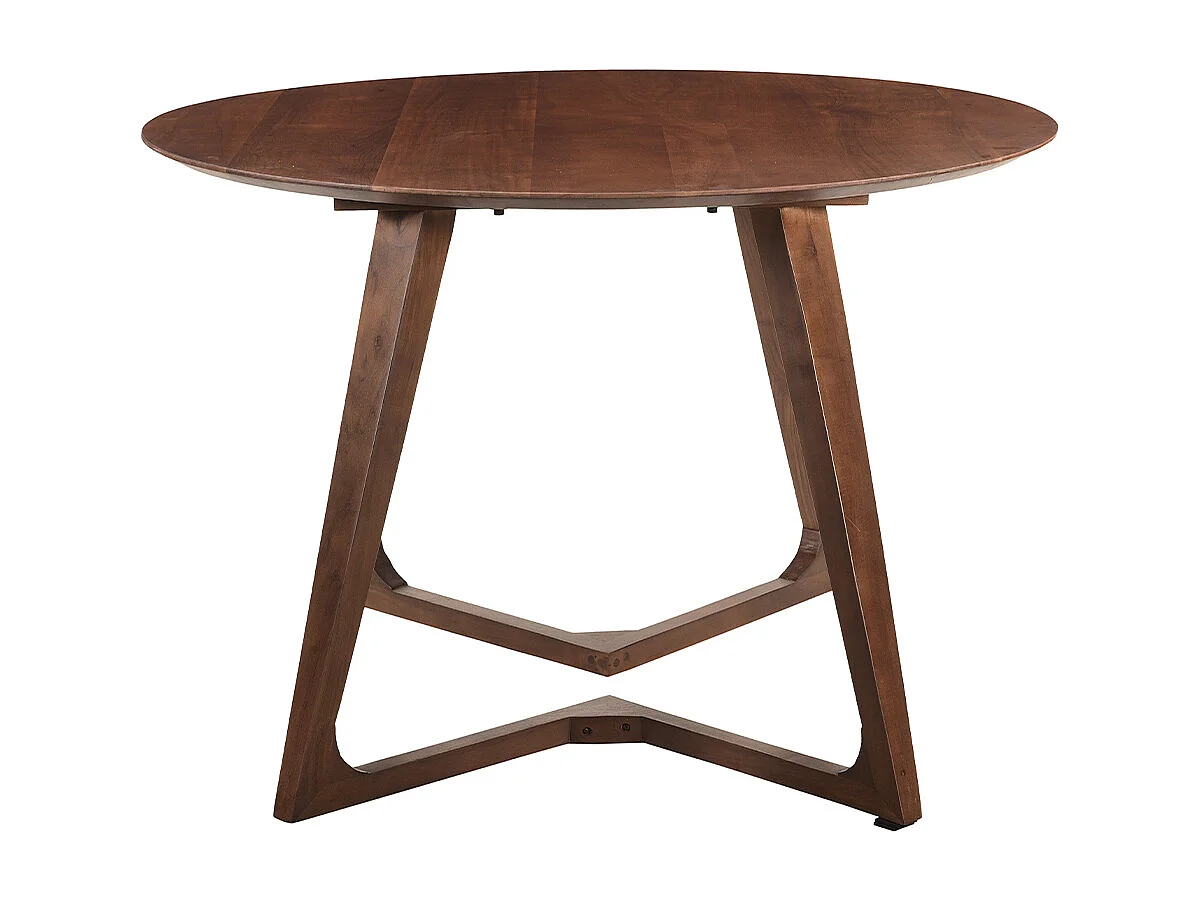 Mesa redonda de diseño de madera maciza 115 cm BANDOL