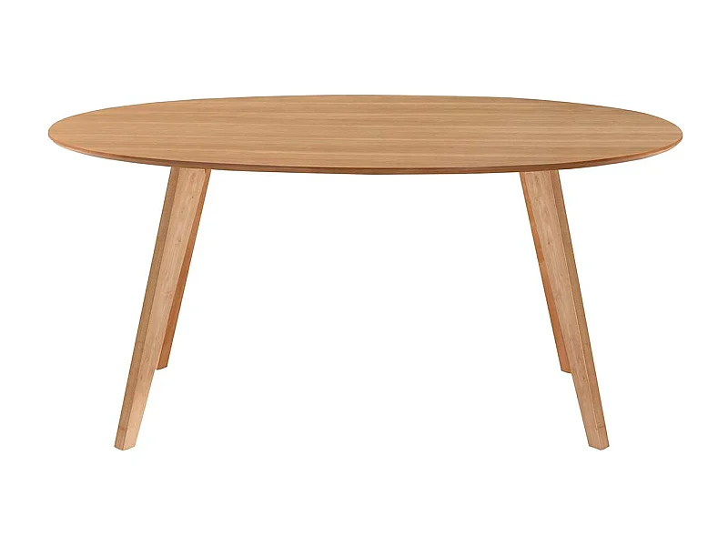 Mesa de comedor diseño escandinavo oval roble L160 MARIK