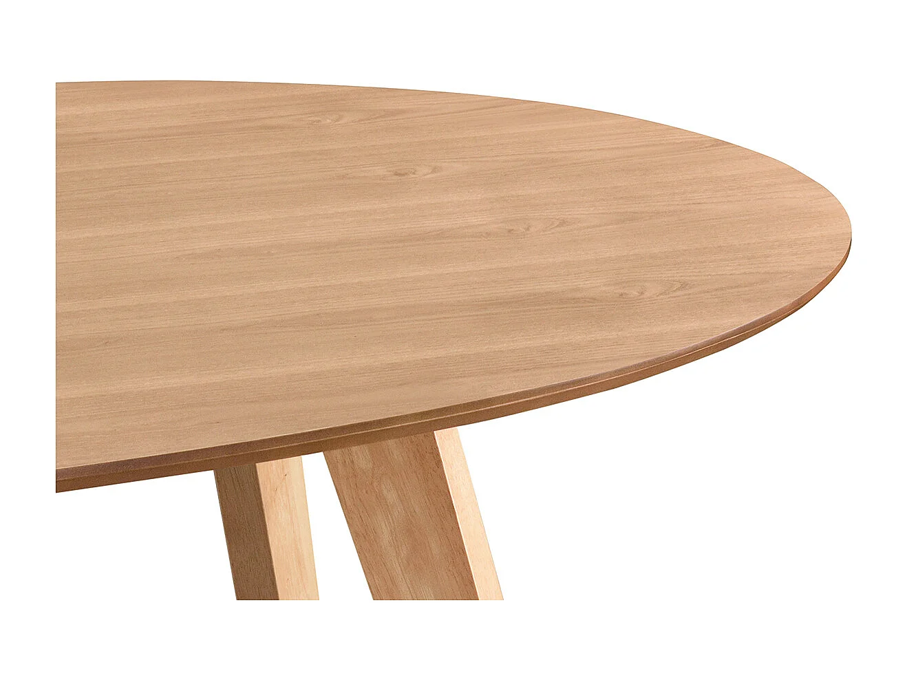 Esstisch skandinavisches Design oval Eiche L160 MARIK