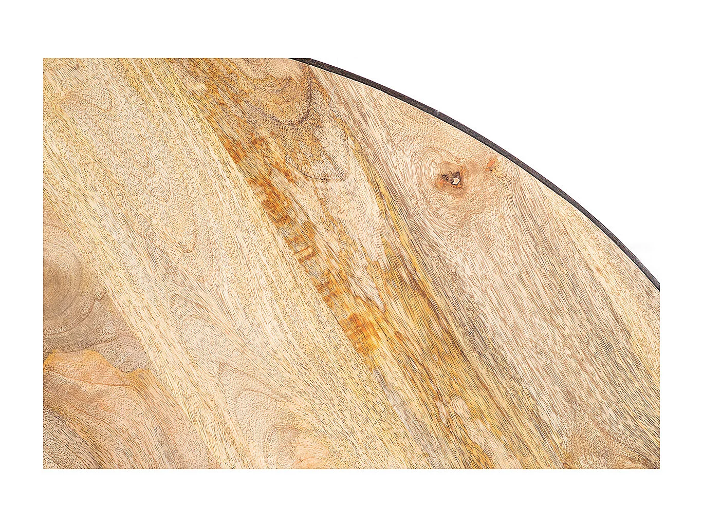 Mesa de comedor redonda industrial madera metal D125 ATELIER