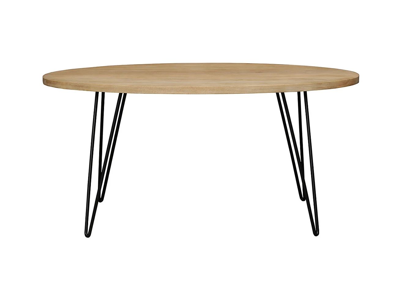 Table à manger ovale en bois manguier massif L160 cm VIBES