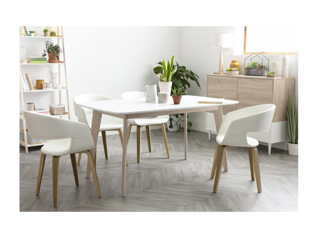Tavolo da pranzo design bianco 150cm LEENA