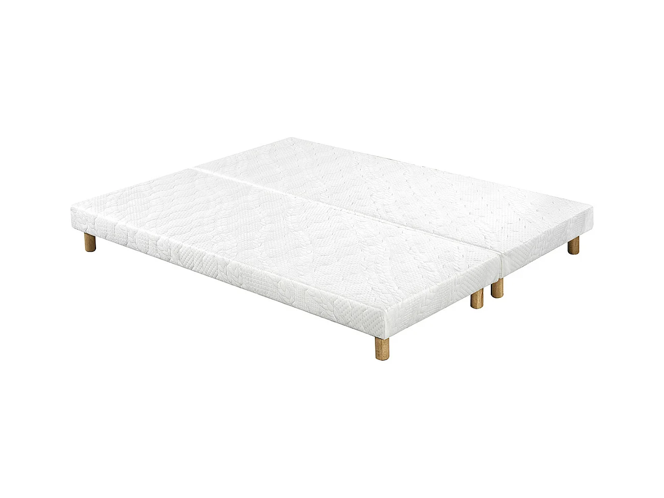 Bett 180 x 200 cm Boxspring und Memory-Foam-Matratze BENJI