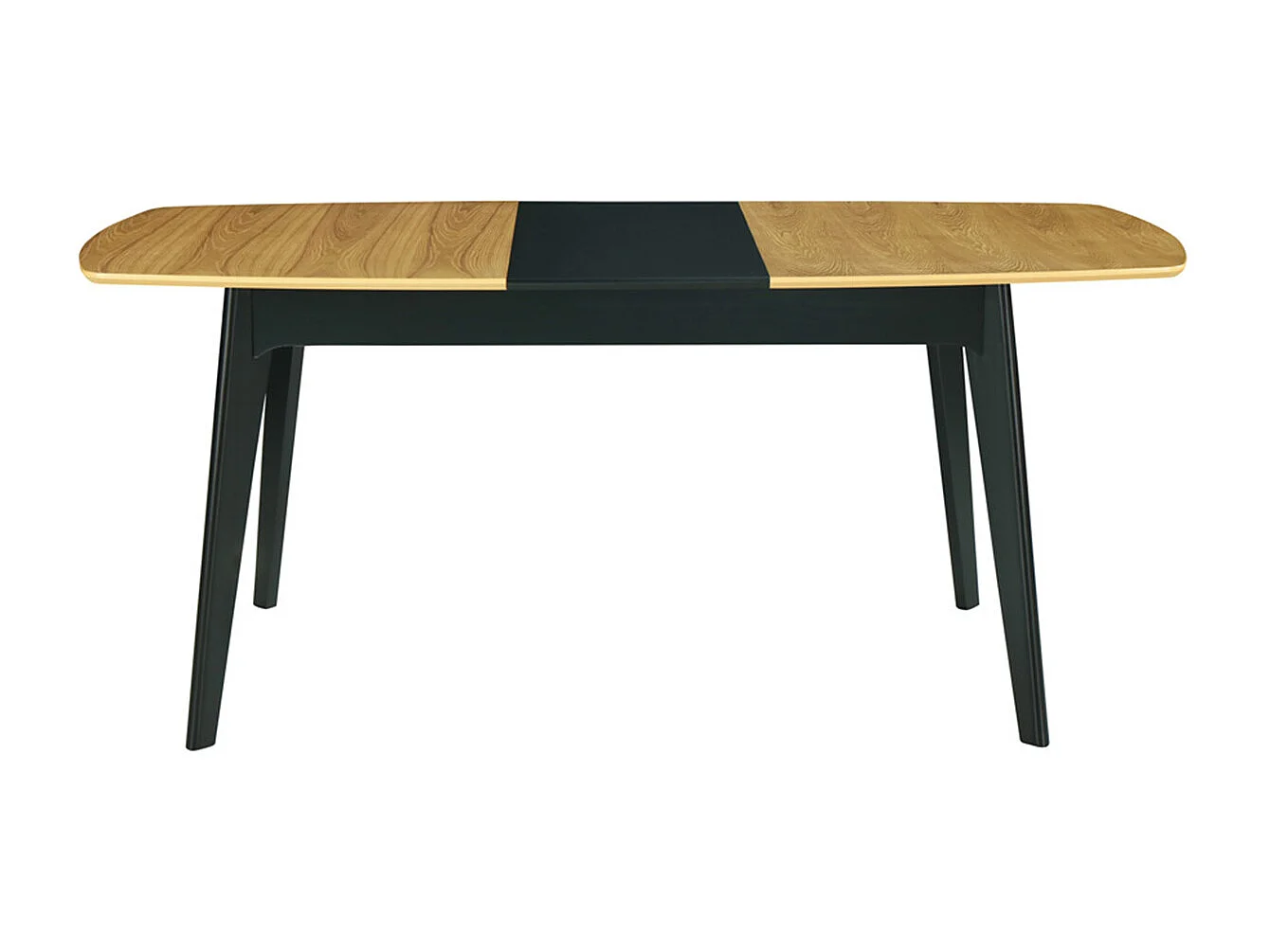 Ausziehbare Tischplatte aus schwarzen Furnier 140+40x90 cm MEENA