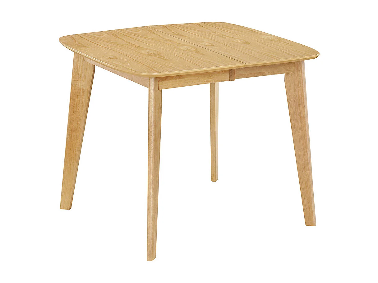 Esstisch ausziehbar skandinavisch quadratisch aus hellem Holz L90-130 LEENA