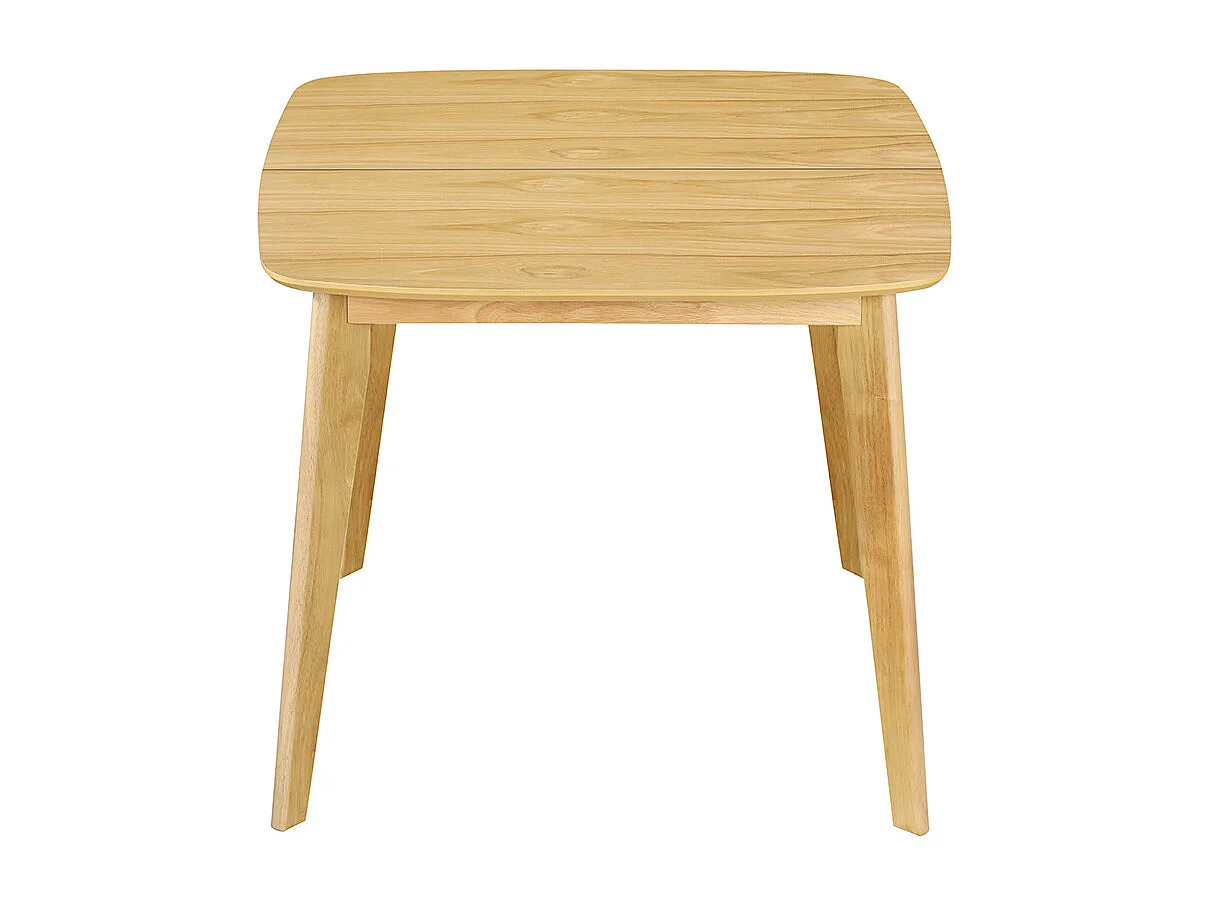 Esstisch ausziehbar skandinavisch quadratisch aus hellem Holz L90-130 LEENA