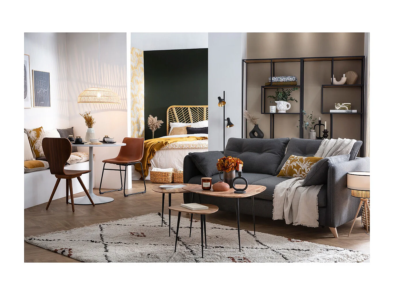 Chaises industrielles noires (lot de 2) NEW ROCK