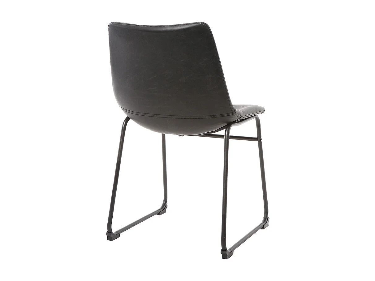 Chaises industrielles noires (lot de 2) NEW ROCK