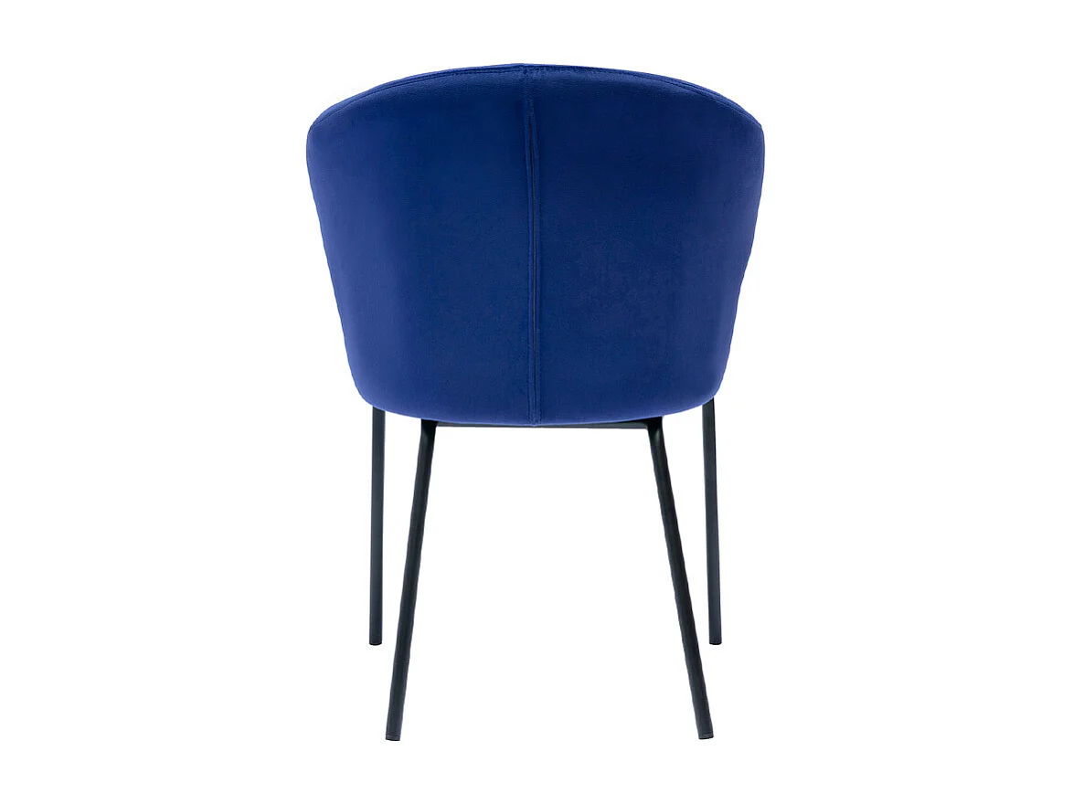 Sedia design in velluto Blu scuro REQUIEM